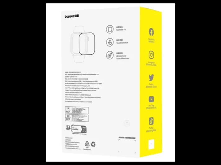 Baseus NanoCrystal Series Full-Coverage Curved-Screen Crystal Tempered Glass Screen Protector 45mm for Apple Watch 7/8/9 – Clear (Pack of 1, with dust-proof installation tool and cleaning kit) – P6001 (5)