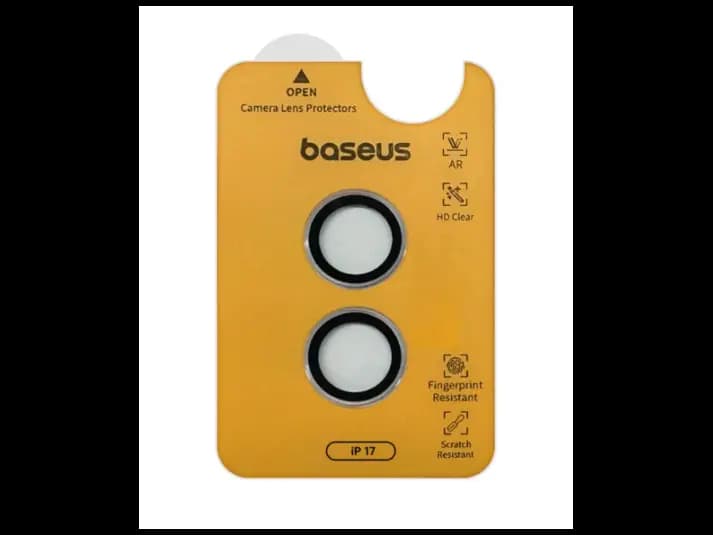 Baseus iPhone 17 Impact Anti-Reflective HD Lens Protector Clear – P0048000