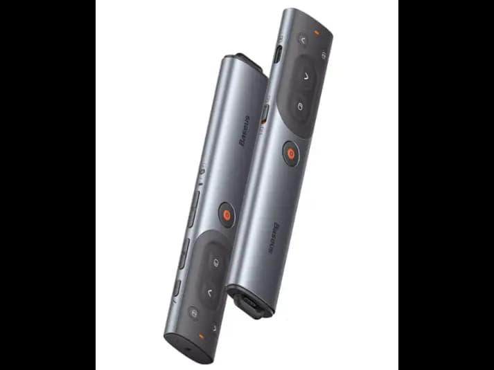 Baseus Orange Dot AI Wireless Presenter (Red Laser)(Charging)(Smart Voice Recording, Real Time Voice Translation) – Grey – WKCD020013 – 1 Year Warranty (2)