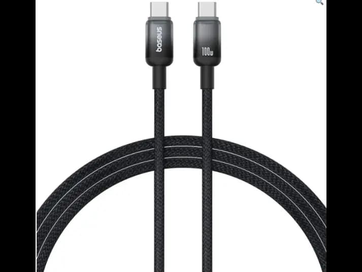 Baseus Discolor Series Fast Charging Cable USB-C to USB-C 100W 1m Cluster Black – P10374902111-00