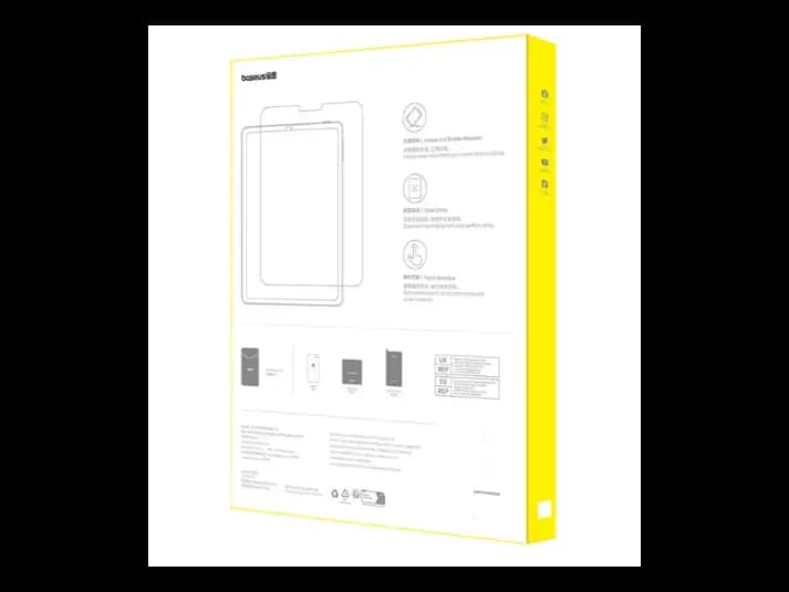 Baseus Crystal Blue Light Blocking Tempered Glass Screen Protector for iPad Air (2024) 11” Clear (Pack of 1, EasyStick Installation Tool and Cleaning Kit Included) – P40012000201-02 (4)
