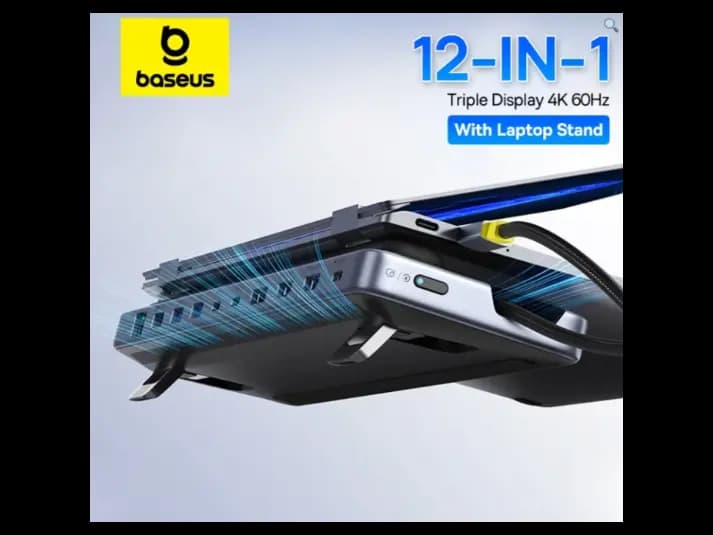 Baseus EliteJoy EH3 12-in-1 HUB – Space Grey – Model: B0114200 (3)