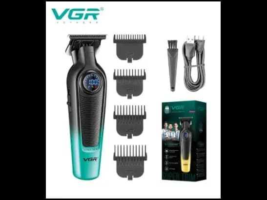 VGR V-996 Professional Hair Trimmer for Men Cordless Beard & Hair Clipper with LED Display and 4 Guide Combs