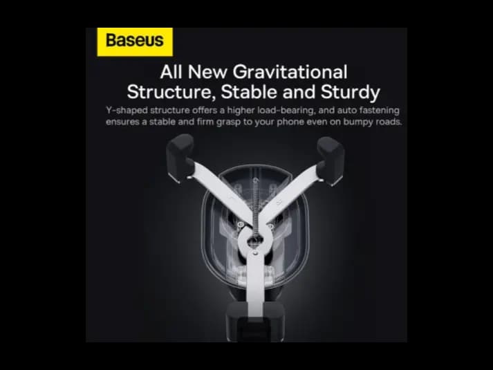 Baseus Stable Gravitational Car Mount Air (Air Outlet Version) Black – SUWX020001 (6)