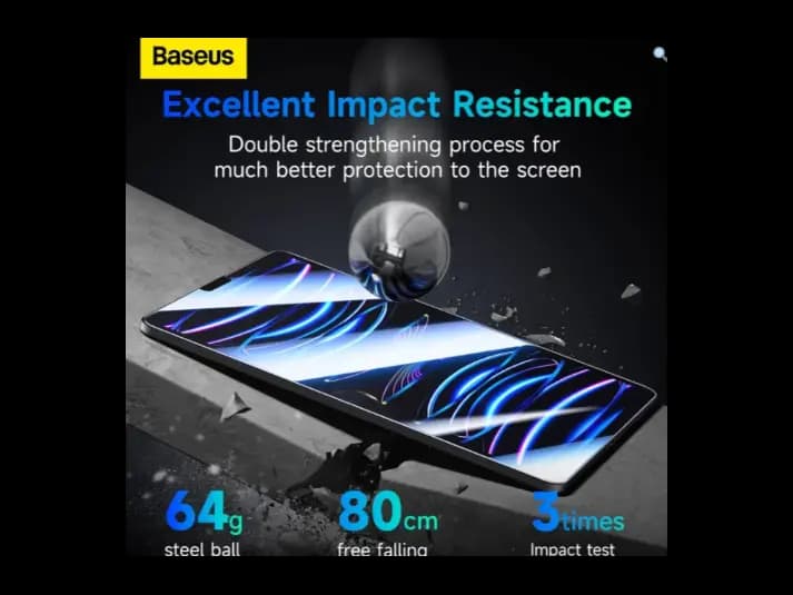 Baseus Crystalline Series HD Tempered-Glass Screen Protector for iPad Pro (2024) 11″, Clear (Pack of 1, with cleaning kit and dust-proof installation tool) – P40015000201-05 (6)