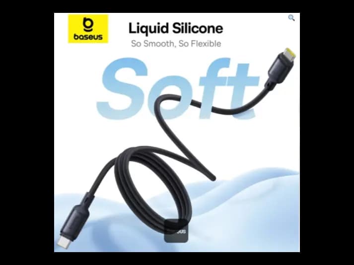 Baseus 1 Meter 240W PicoGo Type-C to Type-C Magnetic Liquid Silicone Fast Charging Cable – Cosmic Black Model: P10376800121-00 (3)