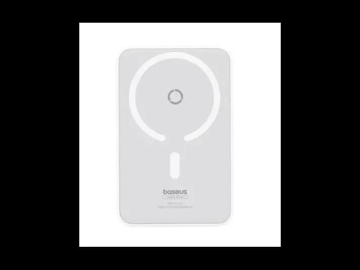 Baseus MagPro Magnetic Bracket Wireless Fast-Charging Power Bank 5000mAh 20W Stellar White(with Simply Series Charging Cable Type-C to Type-C (20V/3A) 30cm White) (1 Year Warranty) – P10064100222-00 (2)