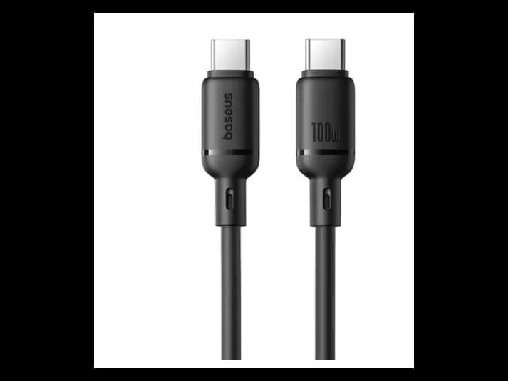 Baseus Silky Series Fast Charging Cable Type-C to Type-C 100W 1m Cluster Black – P10377704113-00 (2)