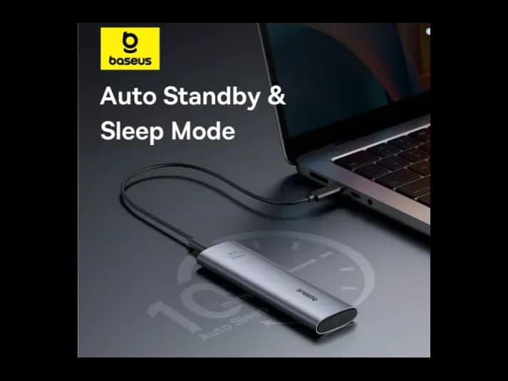 Baseus FlyJoy Series SSD Enclosure (M.2 NVMe) – Space Grey – B00760600811-01 (3)