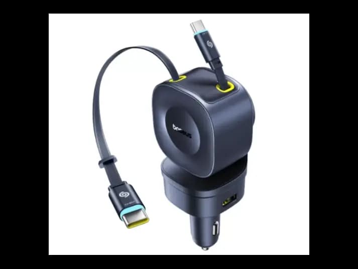 Baseus PrimeTrip VR2 Max Car Charger with Retractable Cable 3C U 240W – Cosmic Black – Model: C0206700 (2)