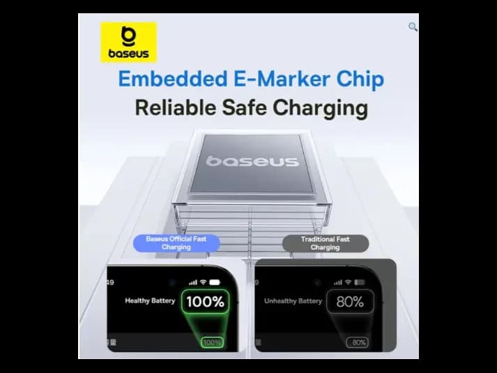 Baseus Display 2 Type-C to Type-C 100W 1 Meter Fast Charging Data Cable – Cosmic Black – P10382702121-00 (5)