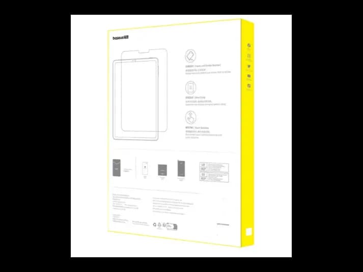Baseus iPad Pro (2024) 13” Clear Crystal Blue Light Blocking Tempered Glass Screen Protector – Clear (Pack of 1, EasyStick Installation Tool and Cleaning Kit Included) – Model: P40012000201-01 (4)
