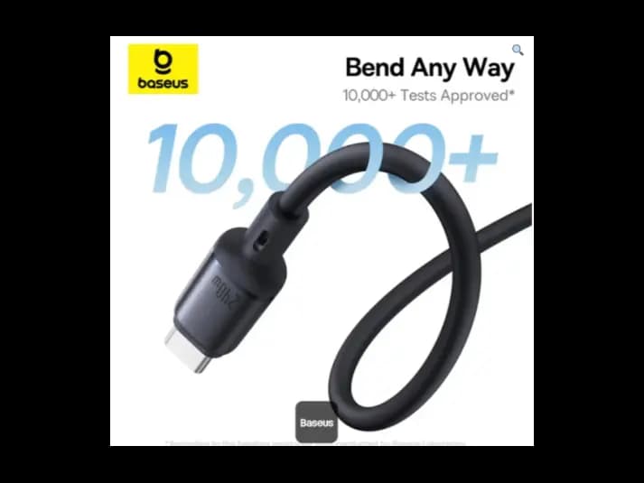 Baseus 1 Meter 240W PicoGo Type-C to Type-C Magnetic Liquid Silicone Fast Charging Cable – Cosmic Black Model: P10376800121-00 (4)