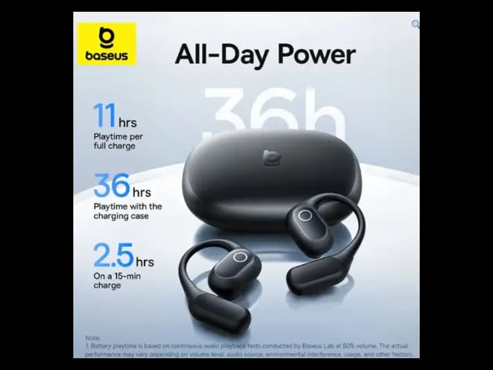 Baseus Eli 2i Fit Open-Ear True Wireless Earbuds Cosmic Black – A0102604 (3)