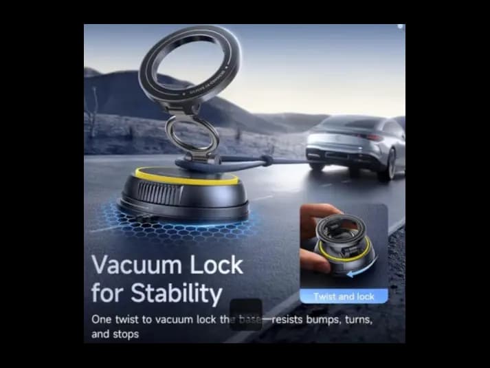 Baseus PrimeTrip VC2 Flex Magnetic Car Mount (Suction Cup Version) Cosmic Black – C0013803 (3)