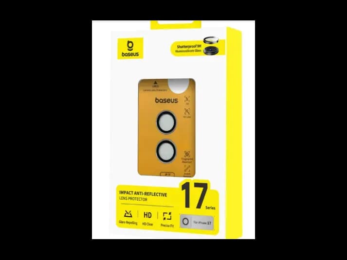 Baseus iPhone 17 Impact Anti-Reflective HD Lens Protector Clear – P0048000 (2)