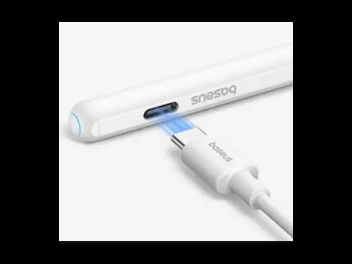 Baseus Smooth Writing 2 Series Dual Charging Stylus Active Wireless Version, Moon White (With USB-C cable and active pen tip) – P80015804213-00 – 1 Year Warranty (2)