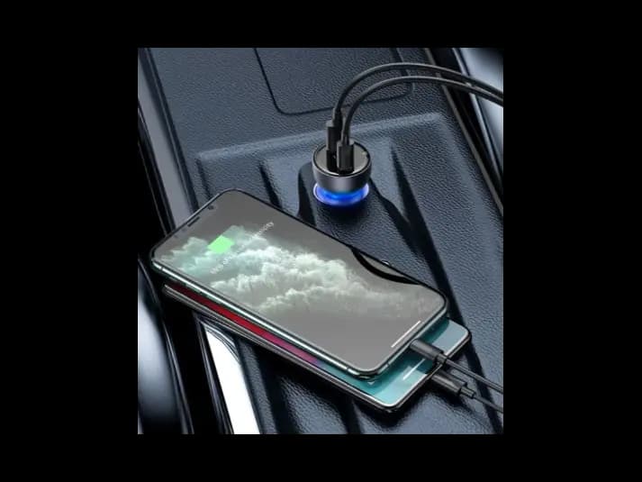 Baseus Particular Digital Display QC PPS Dual Quick Charger Car Charger 65W – Dark Gray – CCKX-C0G – 1 Year Warranty (4)