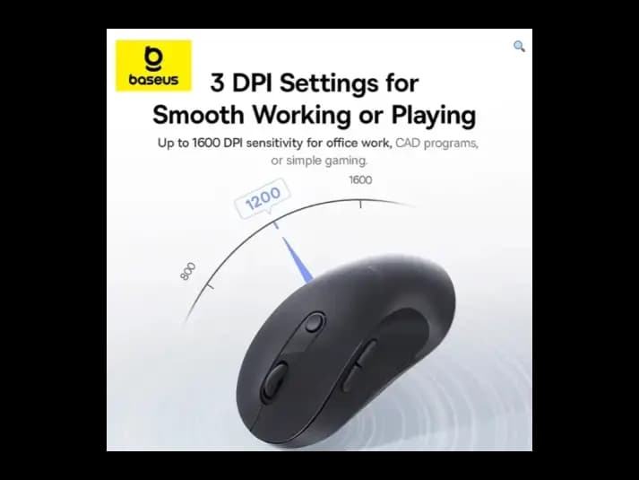 Baseus F02 Ergonomic Wireless Mouse Cosmic Black – Bluetooth Only – Model B0203203 – 1 Year Warranty (6)
