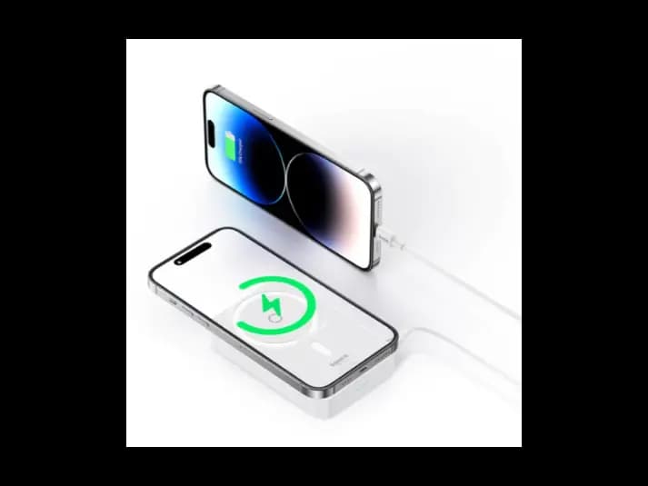 Baseus MagPro Magnetic Bracket Wireless Fast-Charging Power Bank 5000mAh 20W Stellar White(with Simply Series Charging Cable Type-C to Type-C (20V/3A) 30cm White) (1 Year Warranty) – P10064100222-00 (7)