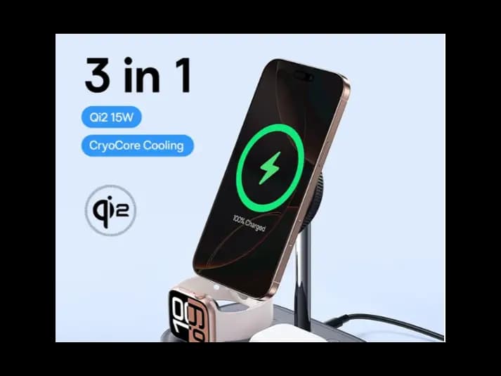 Baseus EnerFill FS41 3-in-1 Wireless Charging Stand with TEC Cooling Cosmic Black (45W Adapter EU 1m C to C Data Cable Black Included) – P10281904123-01 (5)