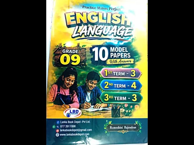 English Language Grade 9 : 10 Model Papers With Answers by Remoshini Rajendran