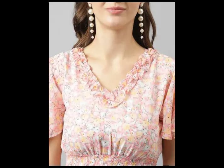 Floral Print Fit & Flare Dress (3)
