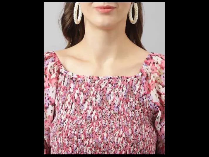 Floral Print Fit & Flare Dress (5)
