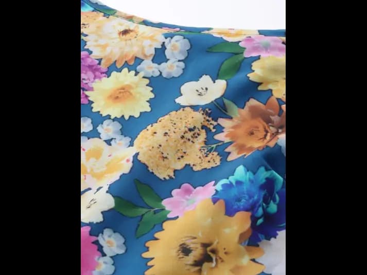 Blue & Yellow Floral Maxi Dress (6)