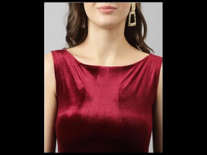 Boat-Neck Fit & Flare Dress (3)