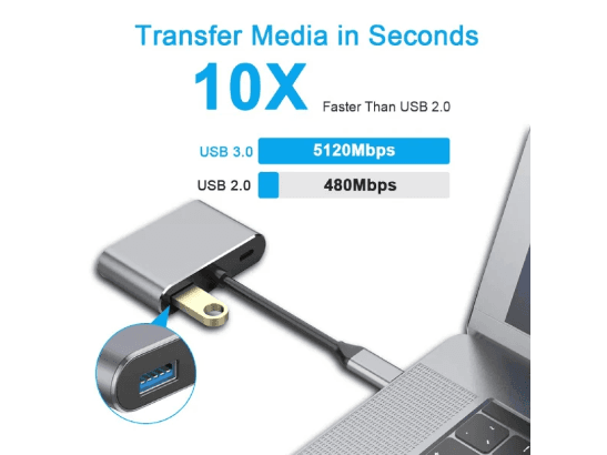 4 in 1 Type-C To HDMI   VGA   USB 3.0   USB-C (A Grade) (3)