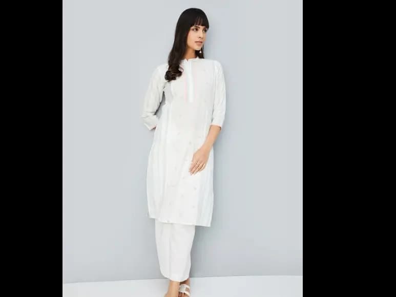 Striped Mandarin Collar Straight Kurta (3)
