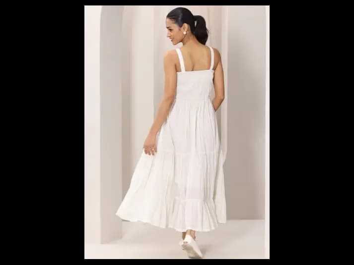 Fit & Flare Cotton Maxi Dress (3)