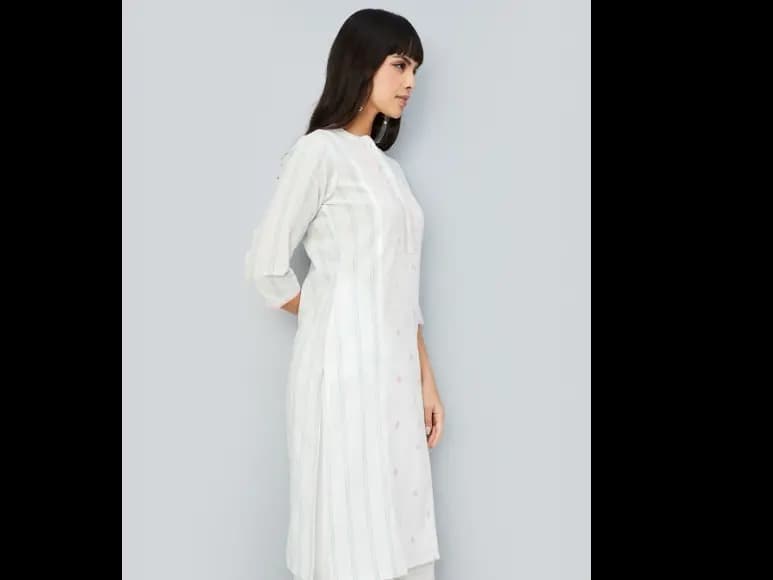 Striped Mandarin Collar Straight Kurta (4)