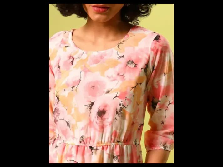 Women Floral Print Fit & Flare Dress (3)