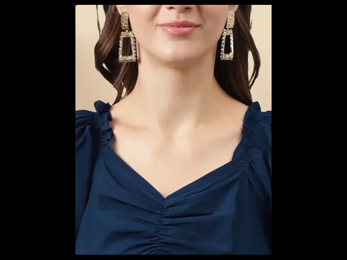 Women V-Neck Tiered Dress (2)