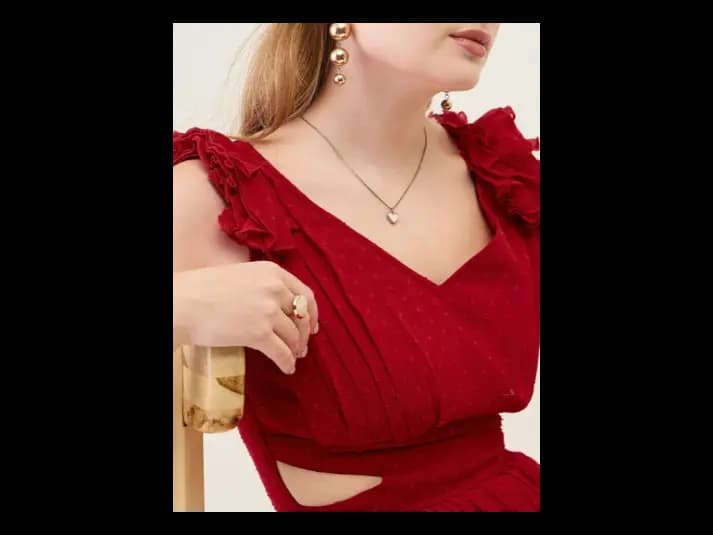 Georgette Fit & Flare Maxi Dress (6)
