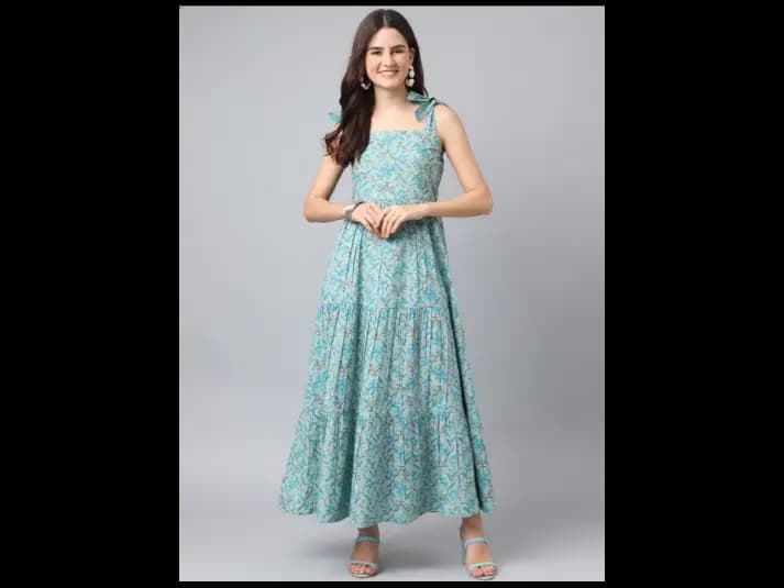 Women Floral Print Anarkali Kurta