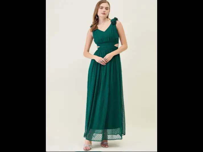 Georgette Fit & Flare Maxi Dress (3)