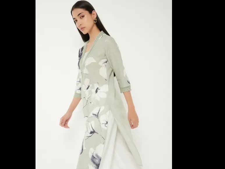 Women Floral Printed Floral Kurta (2)