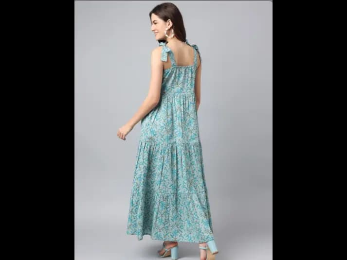 Women Floral Print Anarkali Kurta (5)