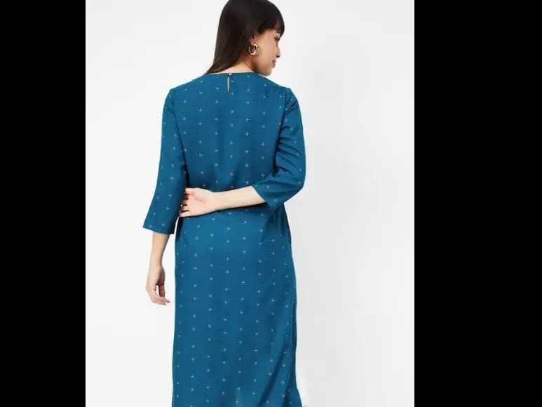 Ethnic Motifs Embroidered Thread Work Straight Kurta (4)