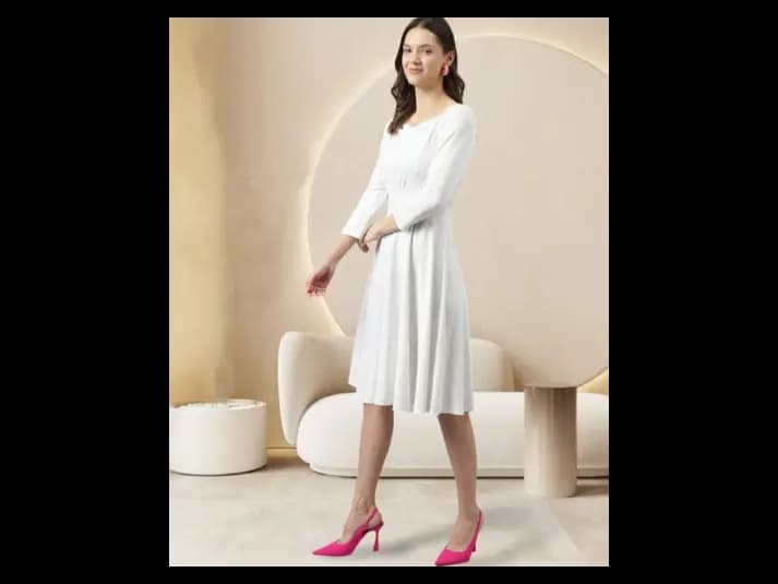 Women Fit & Flare Dress (4)