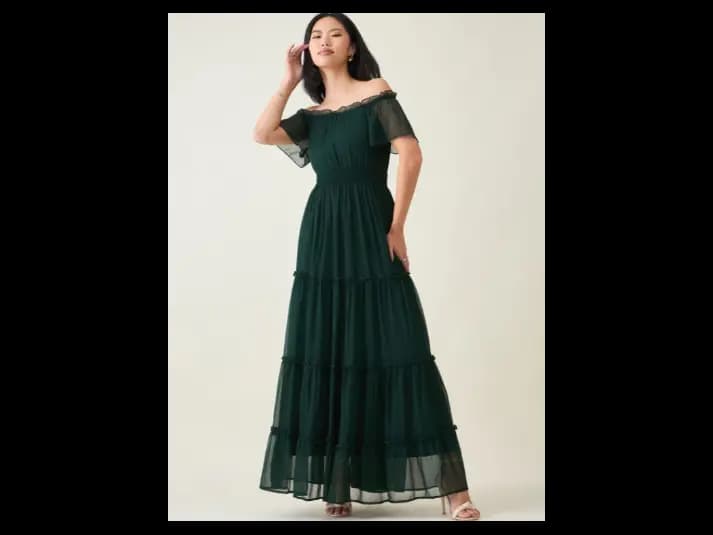 Off-Shoulder Maxi Dress