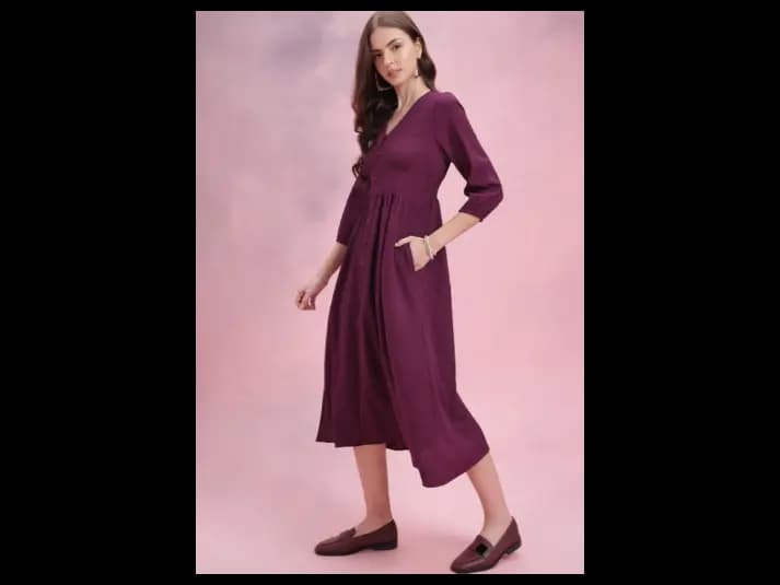 A-Line Midi Dress (2)