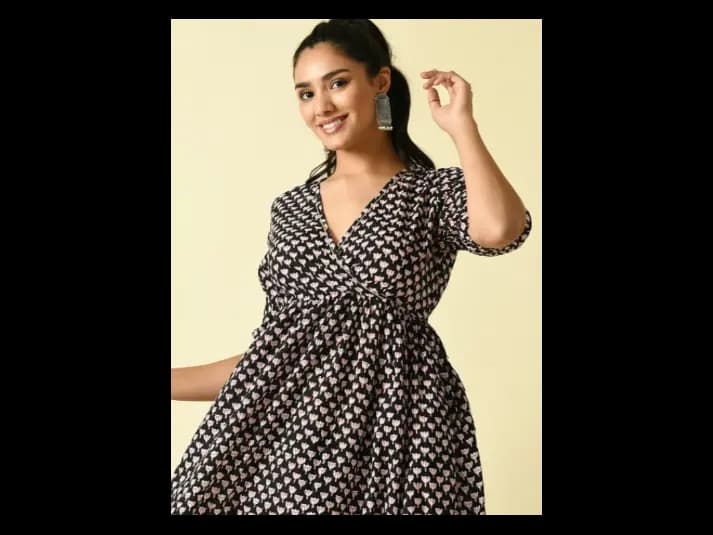 Plus Size Sheath Midi Dress (5)