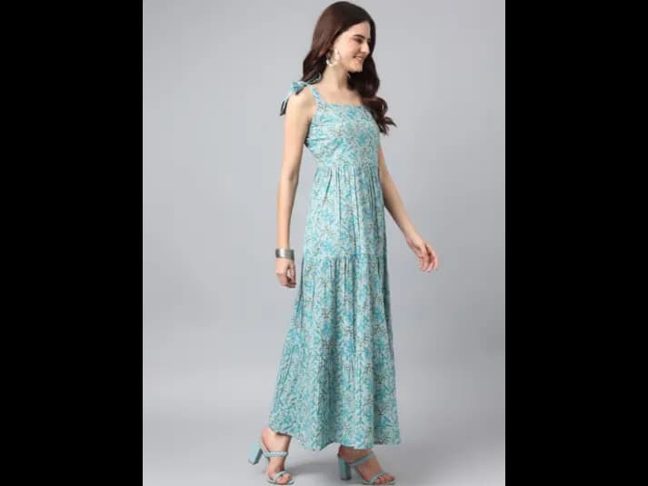 Women Floral Print Anarkali Kurta (4)