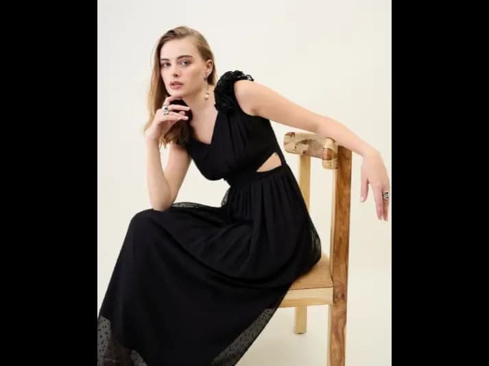Women Fit & Flare Maxi Dress (5)