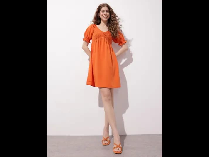 Weekend Chic Smocked Empire Dress (2)