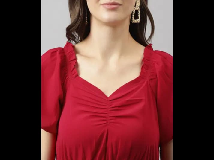 Fit & Flare Dress with Bell Sleeves (5)